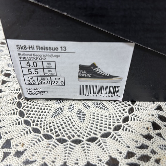 Vans Sk8 Hi Reissue 13 National Geographic logo limited edition - Picture 12 of 12